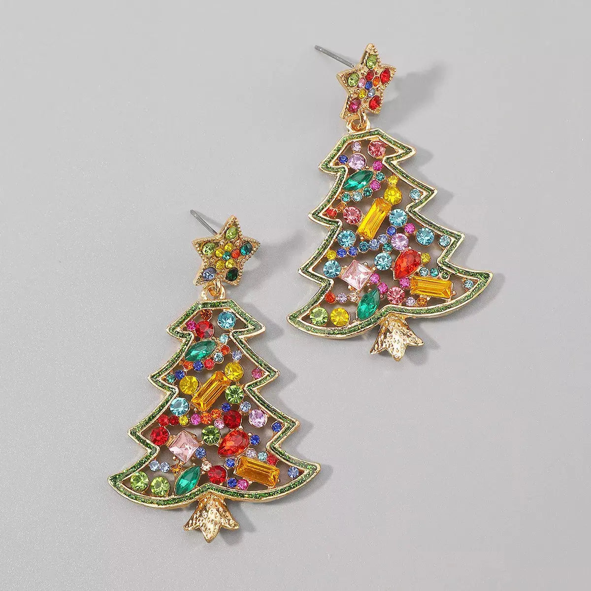 Christmas Tree Dangle Earrings Simply Love