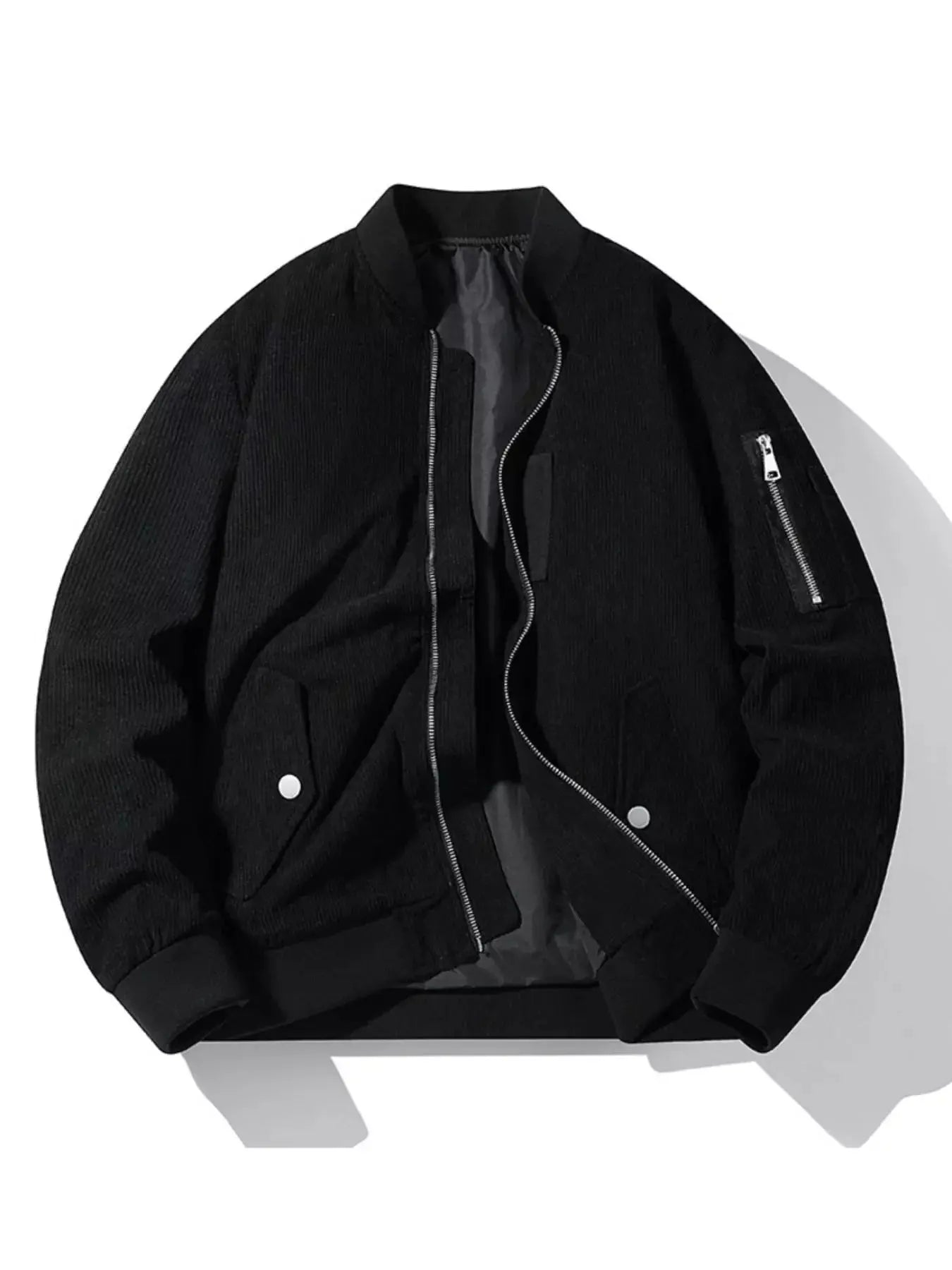 Men's Plus Size Zip Up Long Sleeve Jacket Simply Love