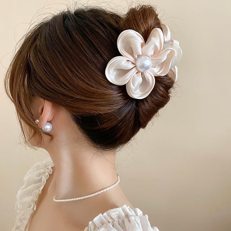 Flower Acrylic Hair Claw Clip.