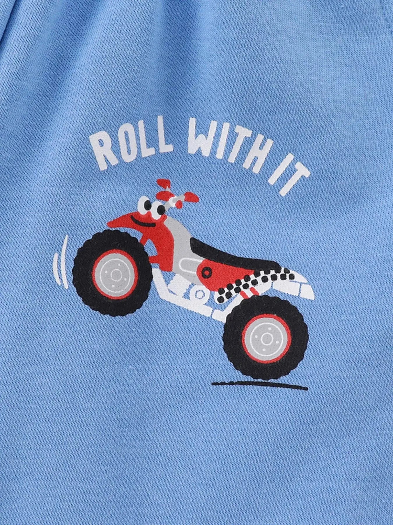 Children's Cartoon ATV Print Tee and Shorts Set Simply Love