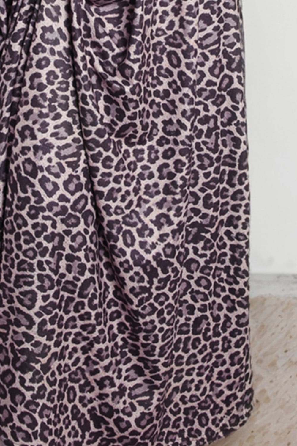 Leopard Round Neck Maxi Dress.