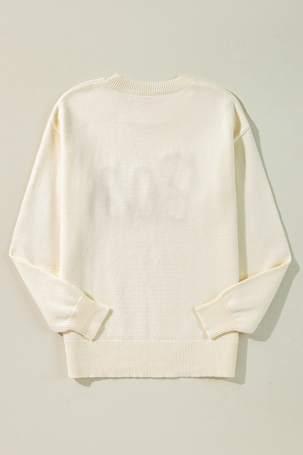 Cozy apricot "Boo" sweater