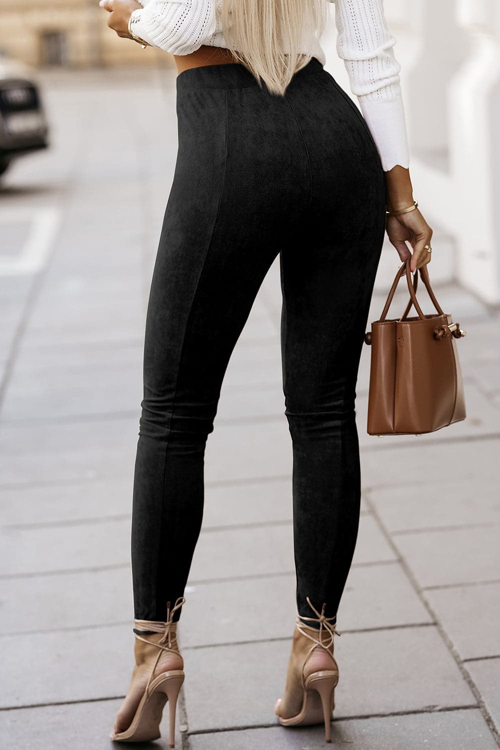 High Waist Skinny Leggings.