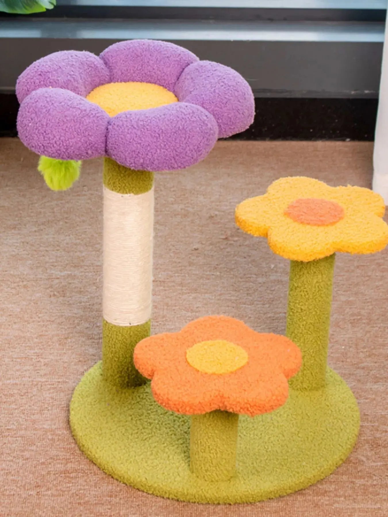 Flower Design Cat Tree with Scratching Post Simply Love