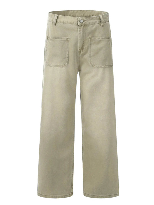 Men's Wide Leg Pocketed Jeans Simply Love