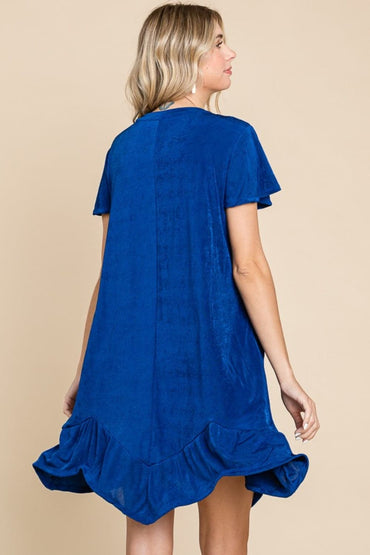 Culture Code ruffled hem dress