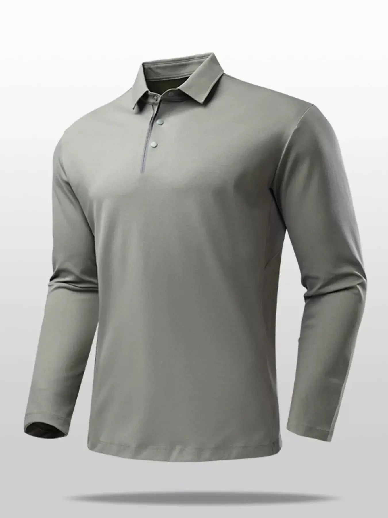 Men's Plus Size Classic Fit Long Sleeve Polo Shirt Simply Love