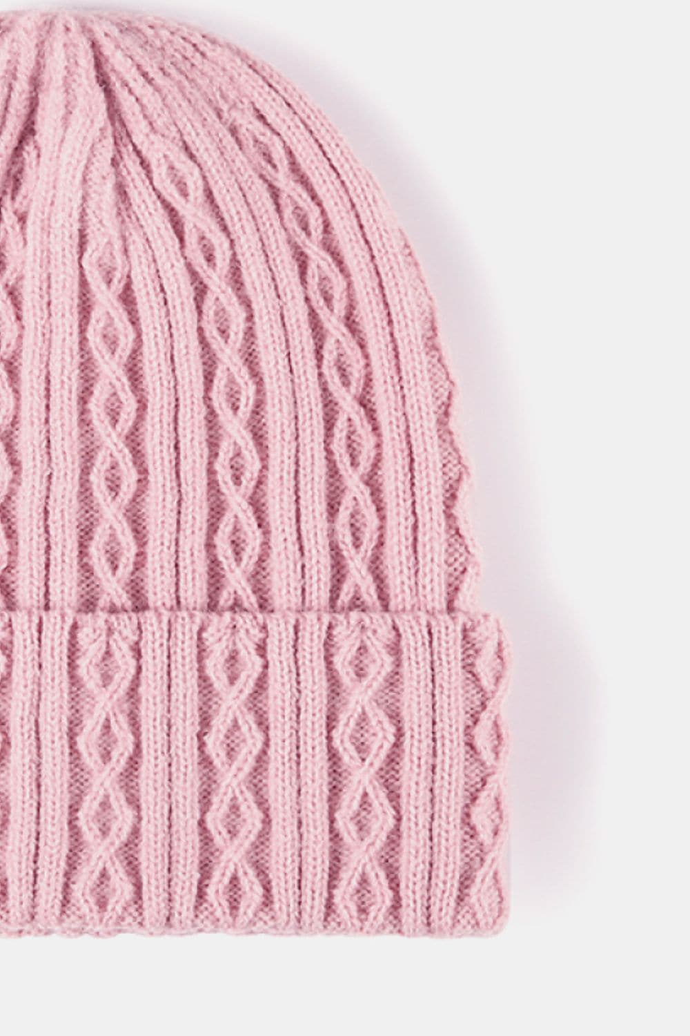 Mixed Knit Cuff Beanie.