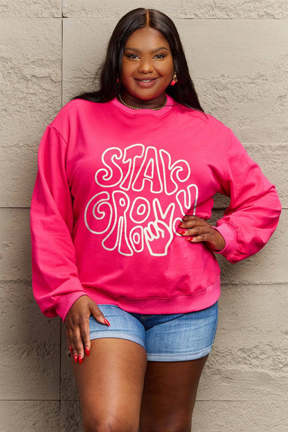 Simply Love Full Size Graphic Sweatshirt.