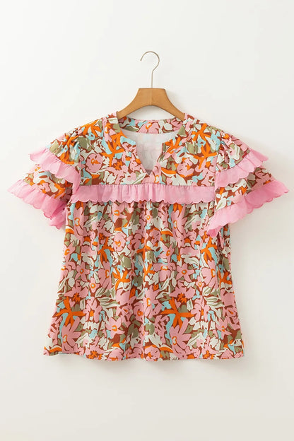 Simply Love: Floral Tiered Blouse