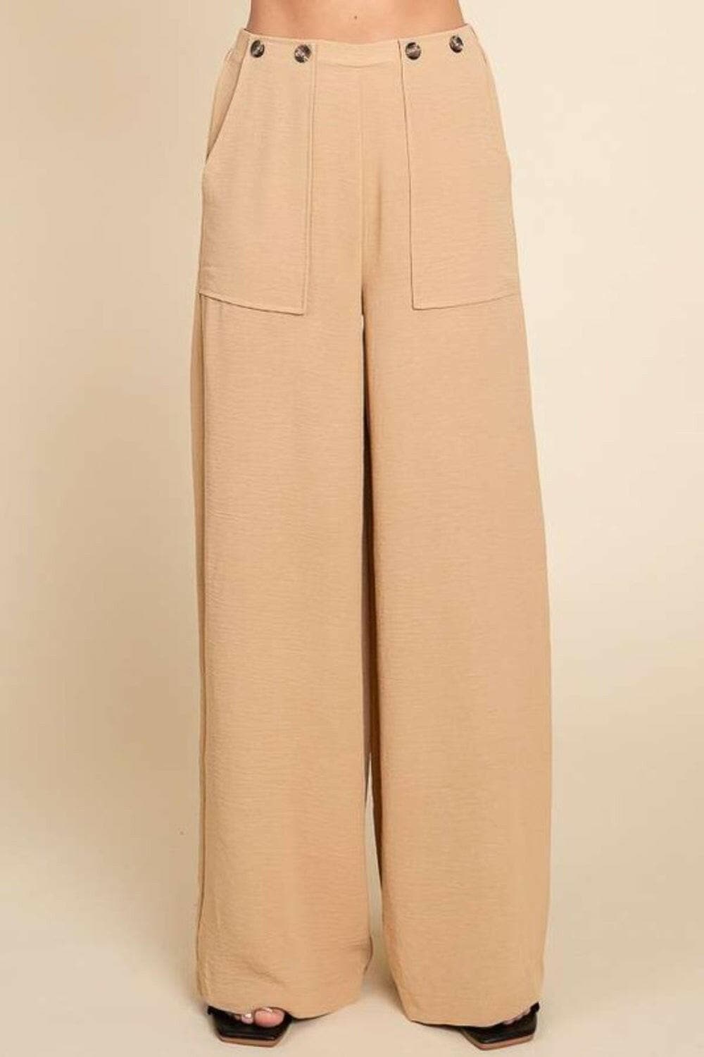 Culture Code Full Size High Waist Wide Leg Cargo Pants.