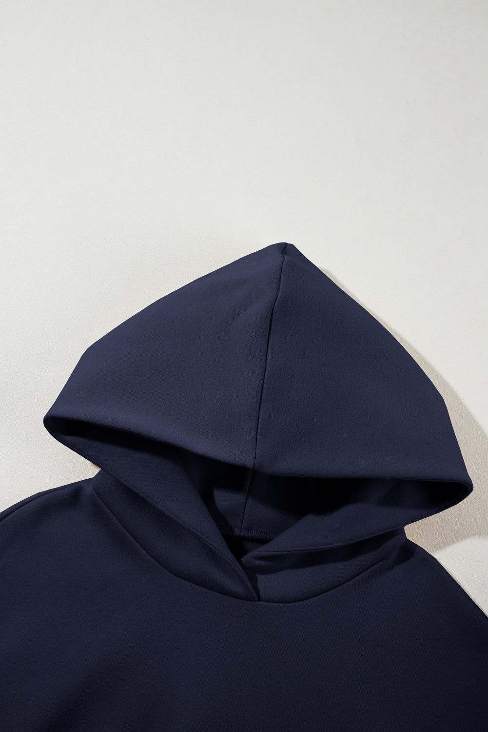 Navy Blue Solid Exposed Seams Hoodie and Joggers Activewear Set Dear-Lover Dropshipping