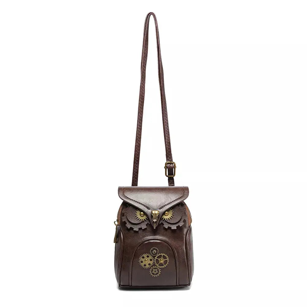 Steampunk Owl Design Crossbody Bag Simply Love