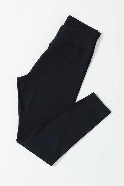 Black seamless leggings - arched waist