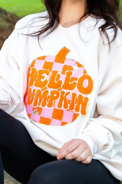 Chic long sleeve graphic sweatshirt