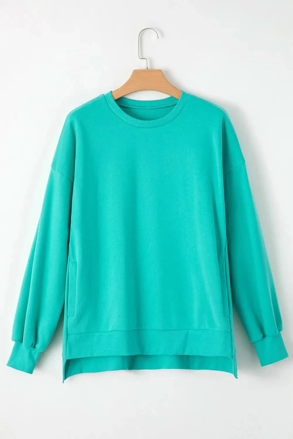 Chic high-low pocket sweatshirt