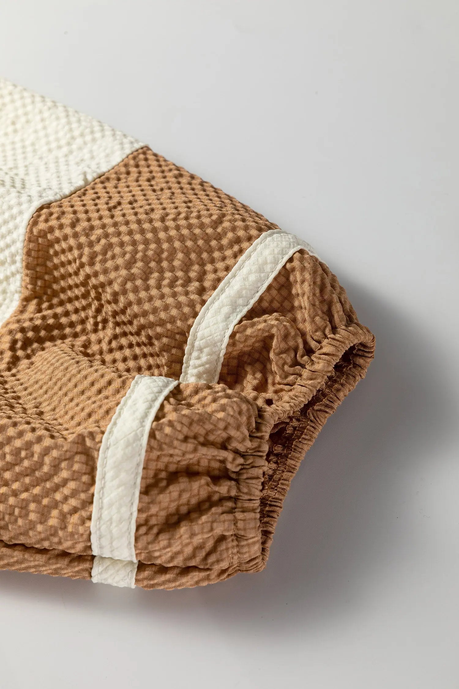 Jet Stream Color Block Patchwork V Neck Textured Long Sleeve Blouse Dear-Lover Dropshipping