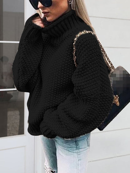 Turtleneck Long Sleeve Sweater.