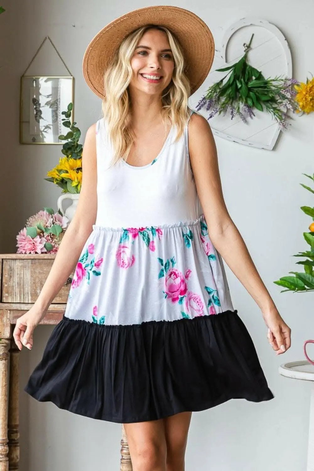 Heimish tiered frill dress, full size - Love Salve 