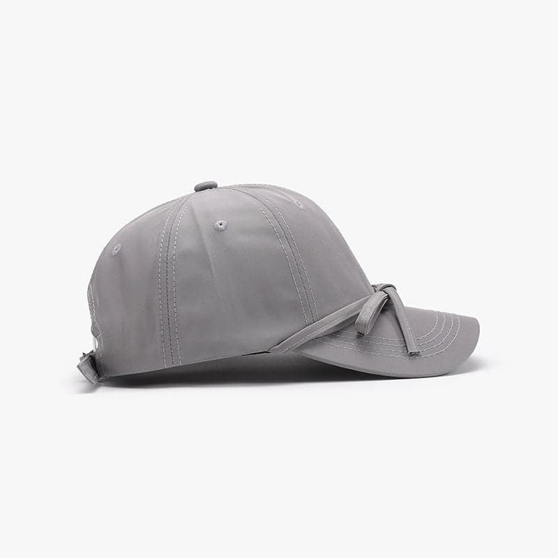 Tied Bow Cotton Baseball Cap.