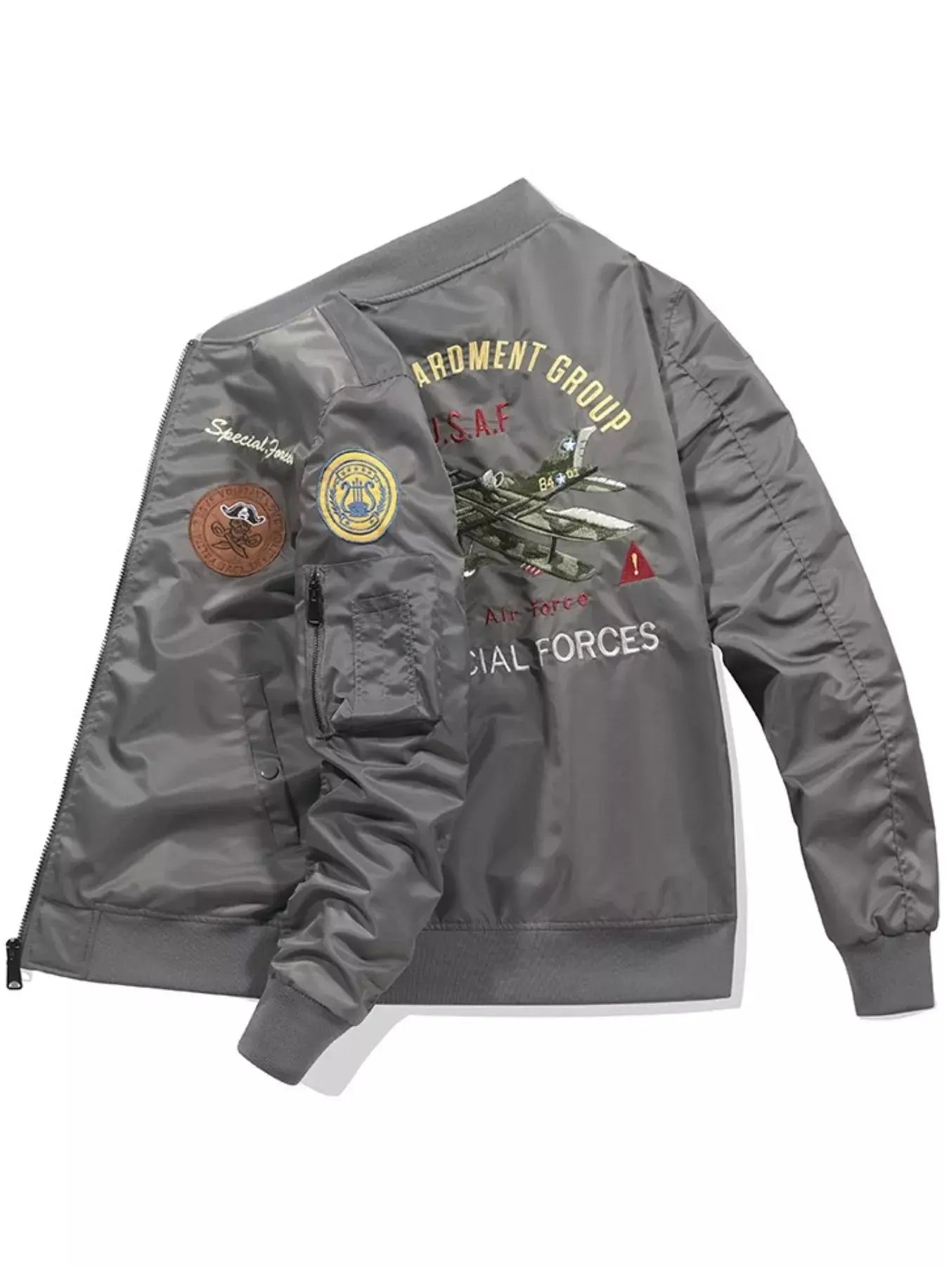 Men's Plus Size Zip Up Bomber Jacket Simply Love