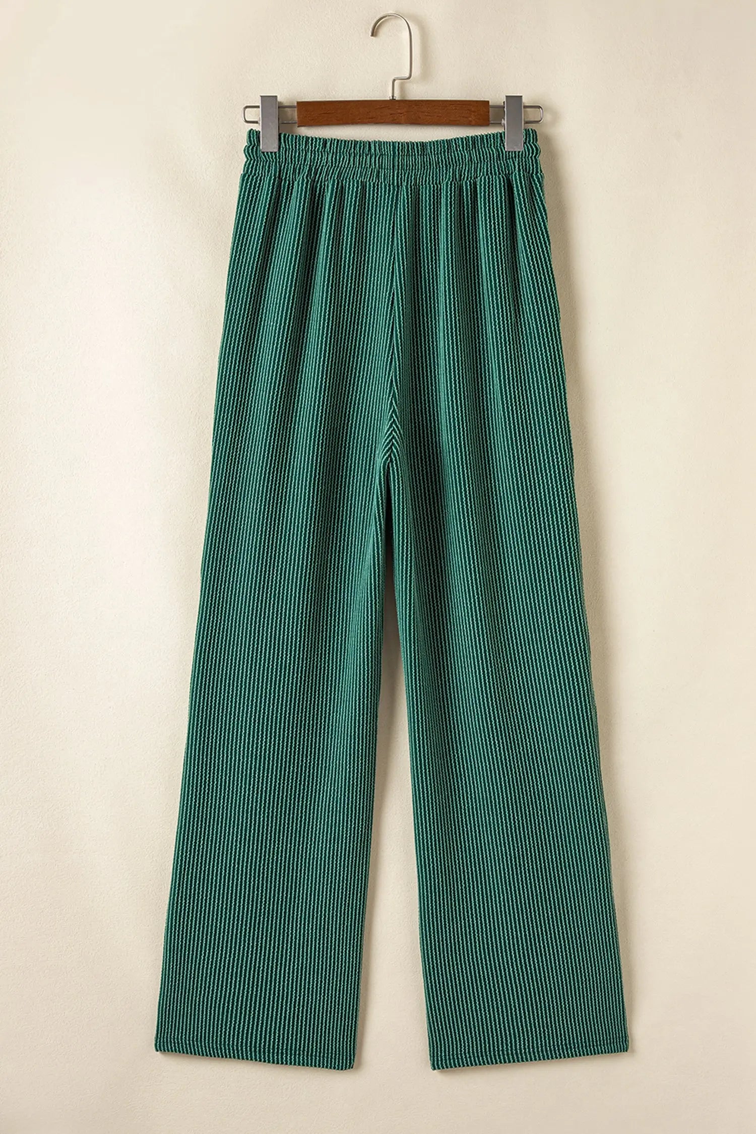 Dark Green Merry Corded Long Sleeve Top and Pockets Pants Set Dear-Lover Dropshipping