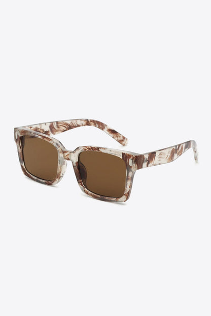 UV400 Polycarbonate Square Sunglasses.