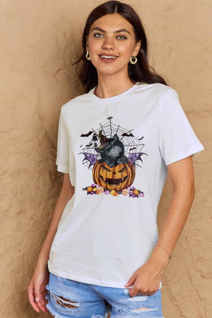 Spooky Vibes Jack-O'-Lantern Graphic Tee