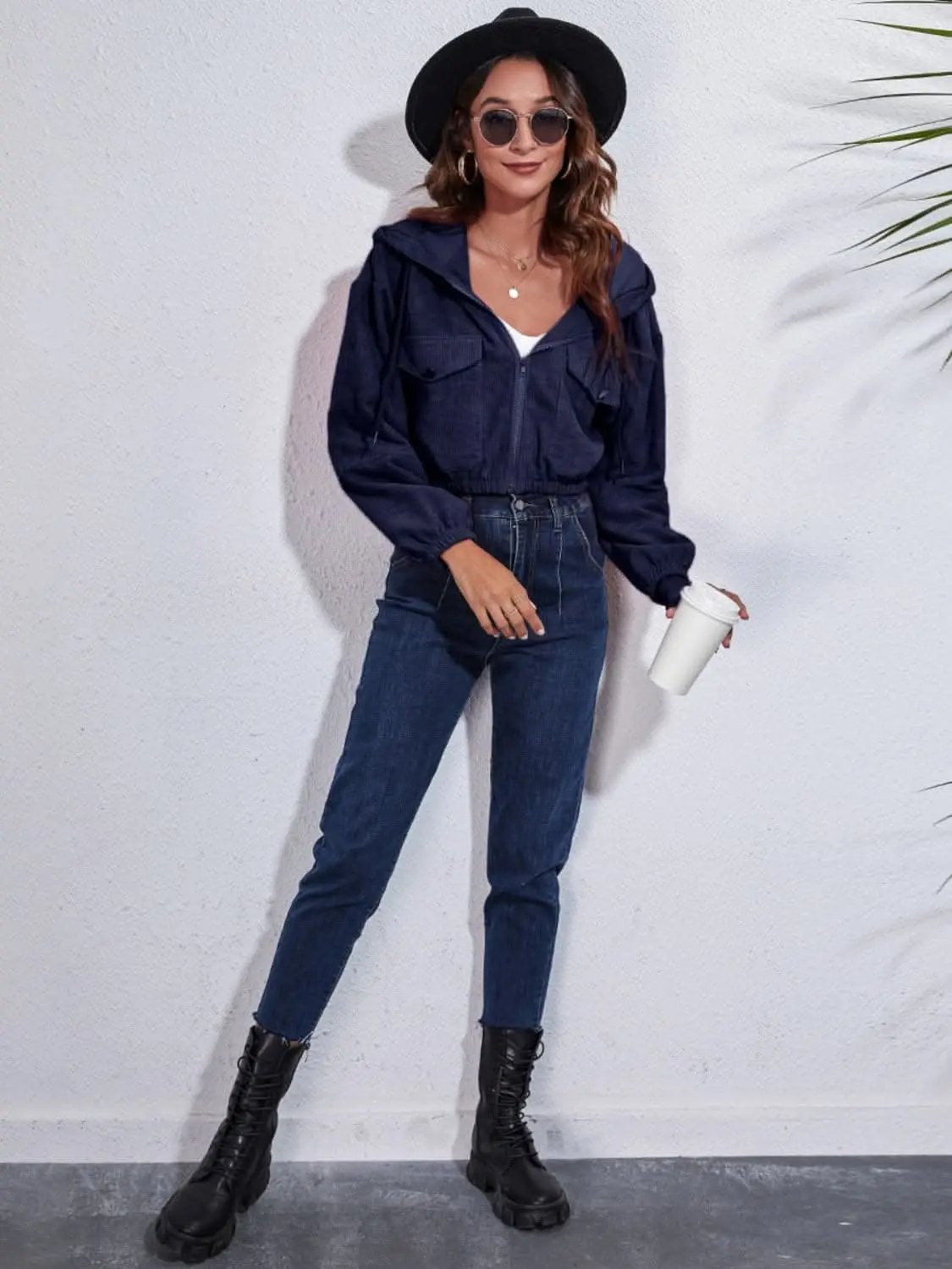 Cozy hooded jacket with pockets - Love Salve 