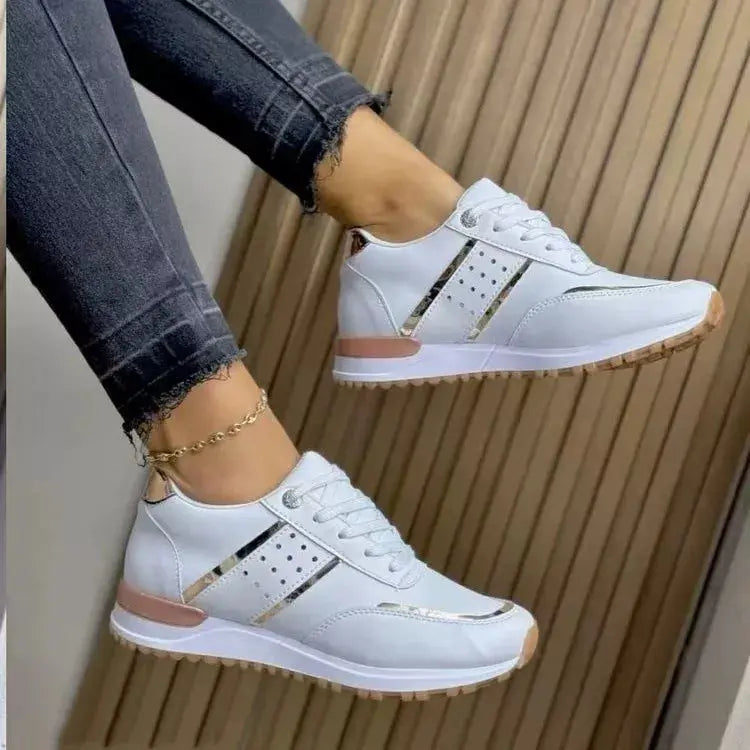 Round Toe Lace Up Athletic Simply Love