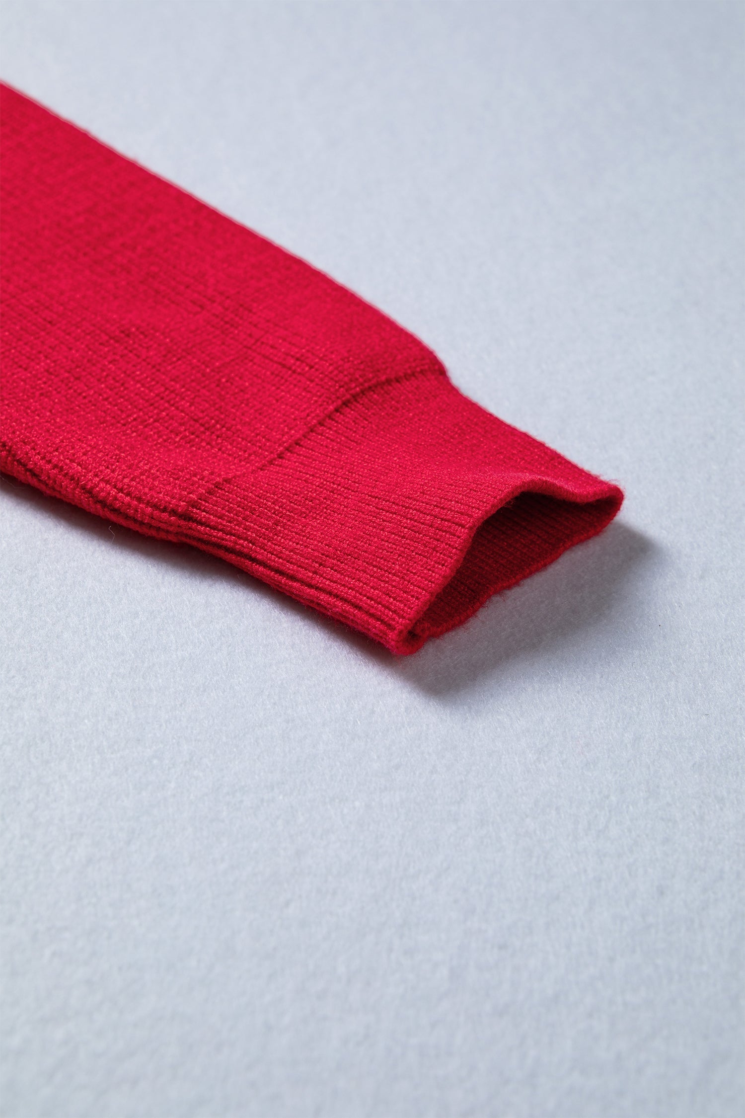 Dear-Lover Red Ribbed Knit Top Women's Everyday Sweater Bow Detail Southern Belle Dear-Lover Dropshipping