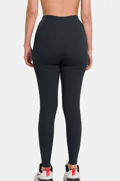 Zenana Premium Microfiber High Waist Leggings.