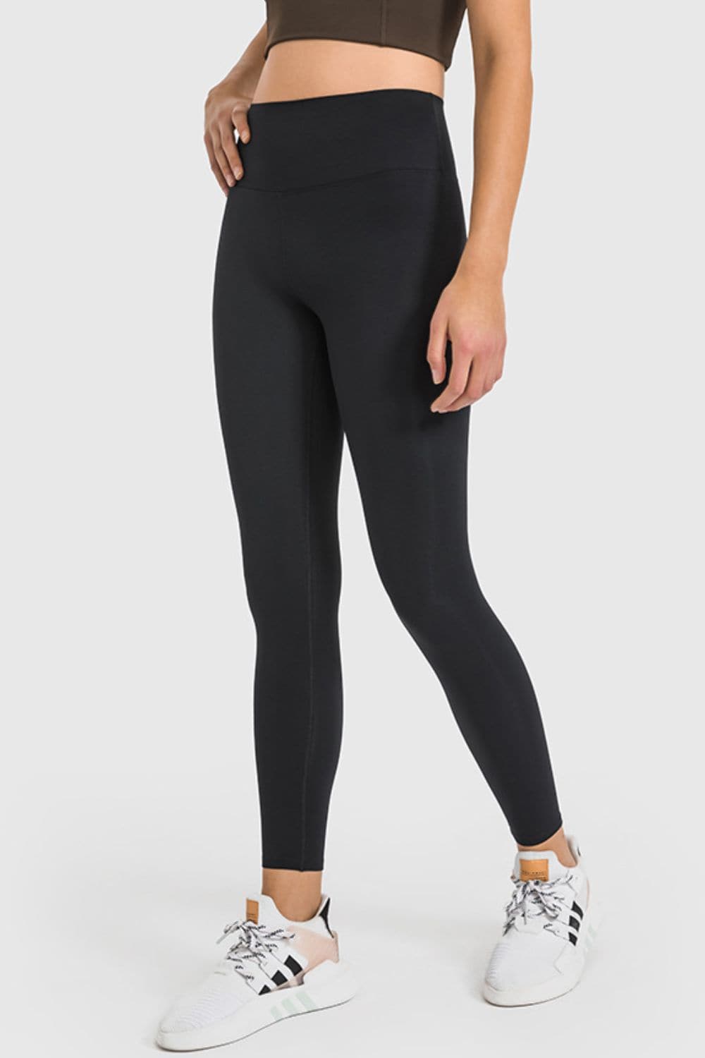 High Waist Ankle-Length Yoga Leggings.