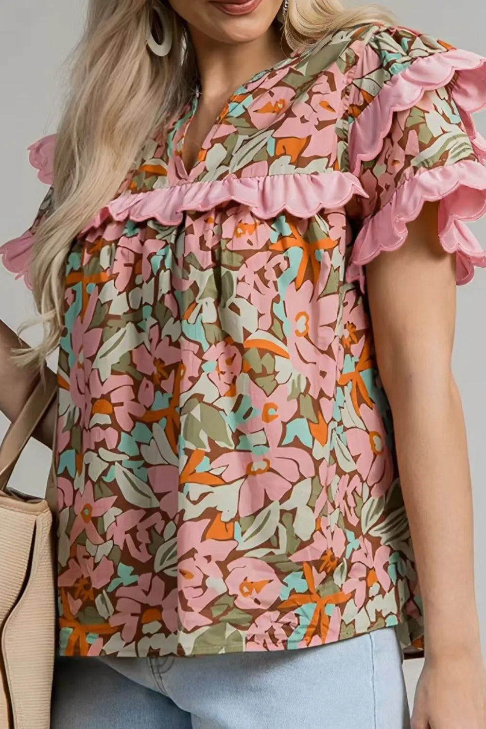 Simply Love: Floral Tiered Blouse