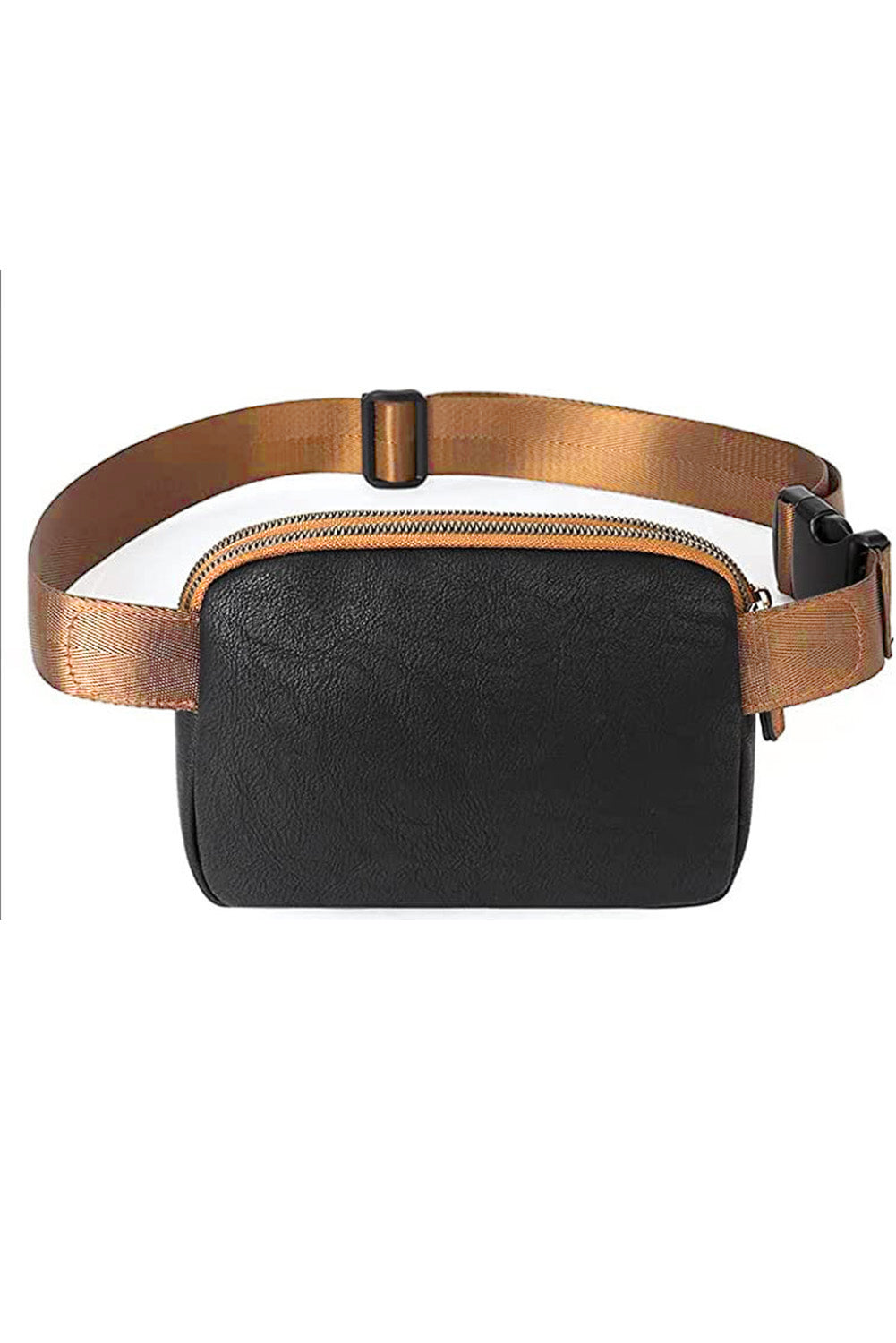 Chic black mini crossbody bag with adjustable strap