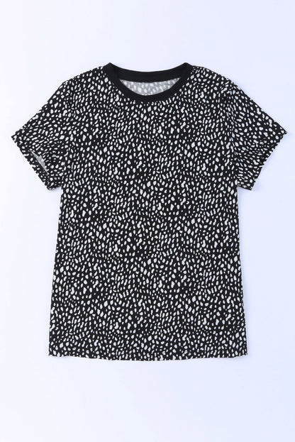 Apricot Cheetah Print Casual Crew Neck T Shirt - Product image 23 T Shirts by Divine Design4U