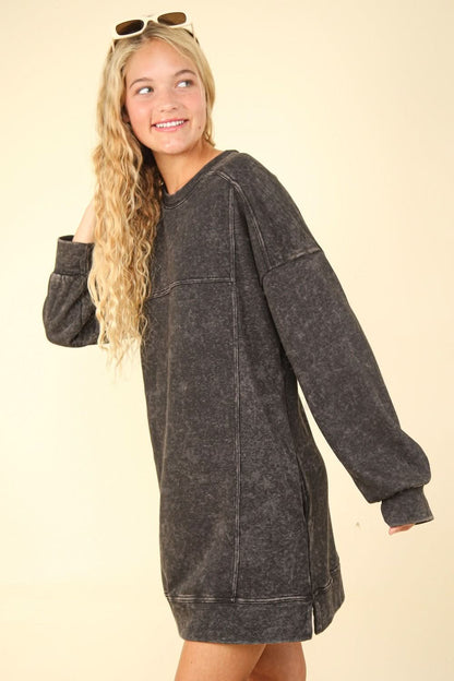 Very J oversized sweatshirt dress