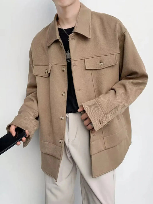 Men's Casual Button-Down Jacket Simply Love