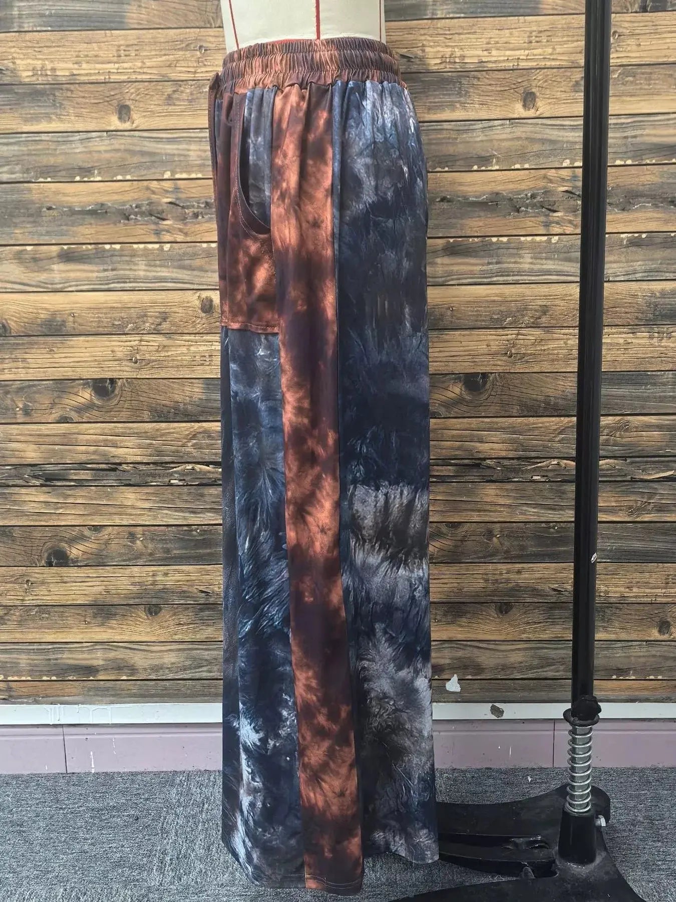 Full Size Tie-Dye Wide Leg Casual Pants Plus Size Simply Love