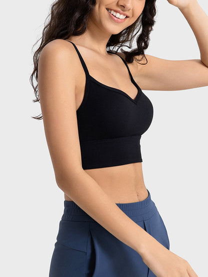 Spaghetti Strap Sport Bra.