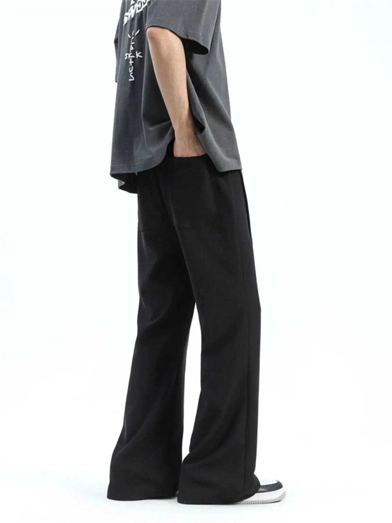Men's Full Size Relaxed Fit Wide Leg Casual Pants Plus Size Simply Love