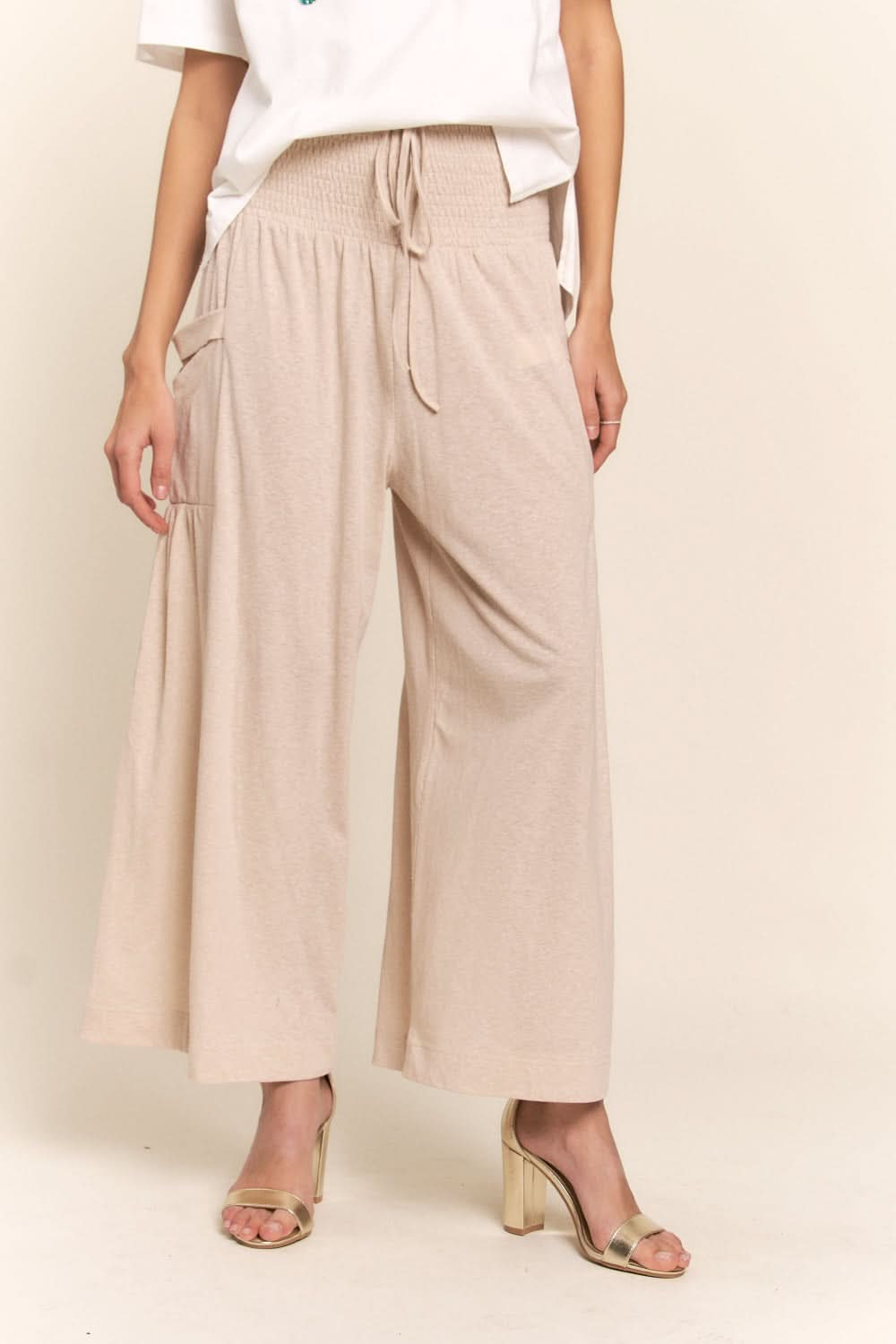 J.nna boho wide leg pants with pockets