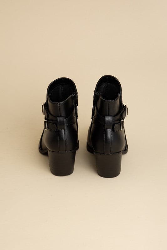 Nadine Ankle Buckle Boots.