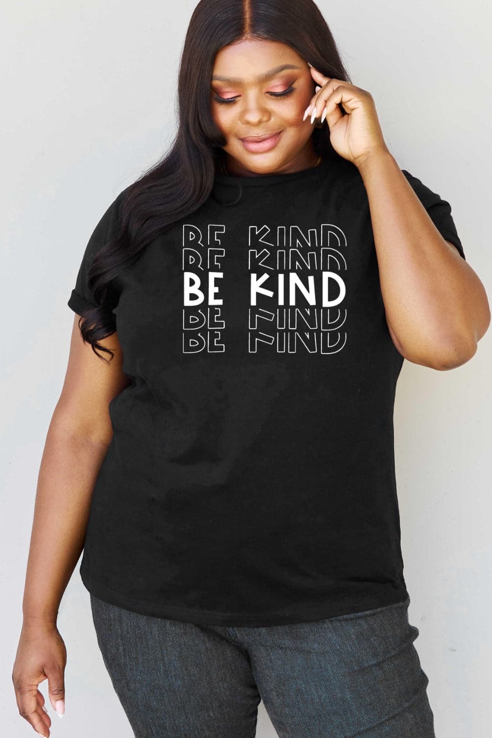 Simply Love Full Size BE KIND Graphic T-Shirt.