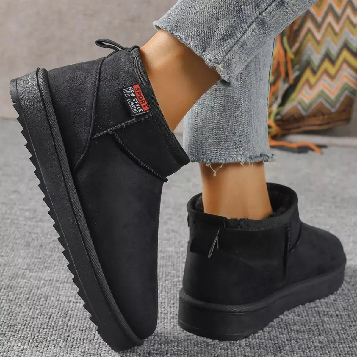 Round Toe Platform Boots Simply Love