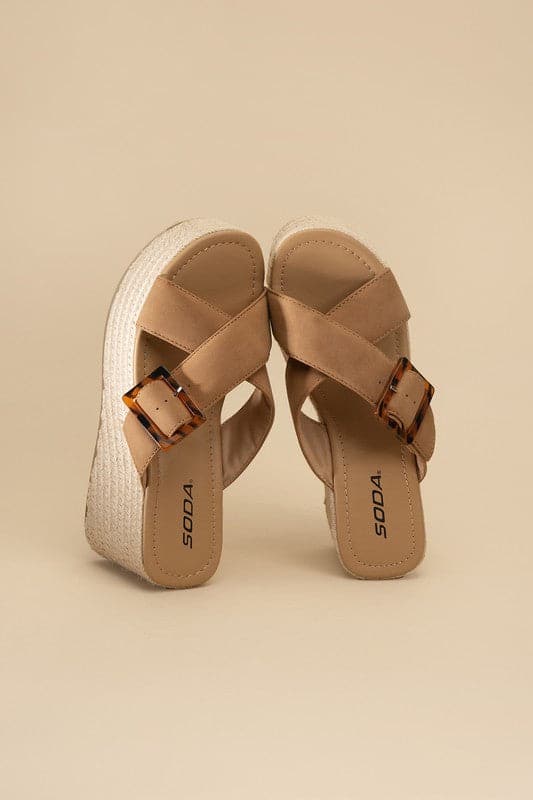 Manta Espadrille Platform Slides.