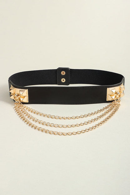 Elastic Belt with Chain.