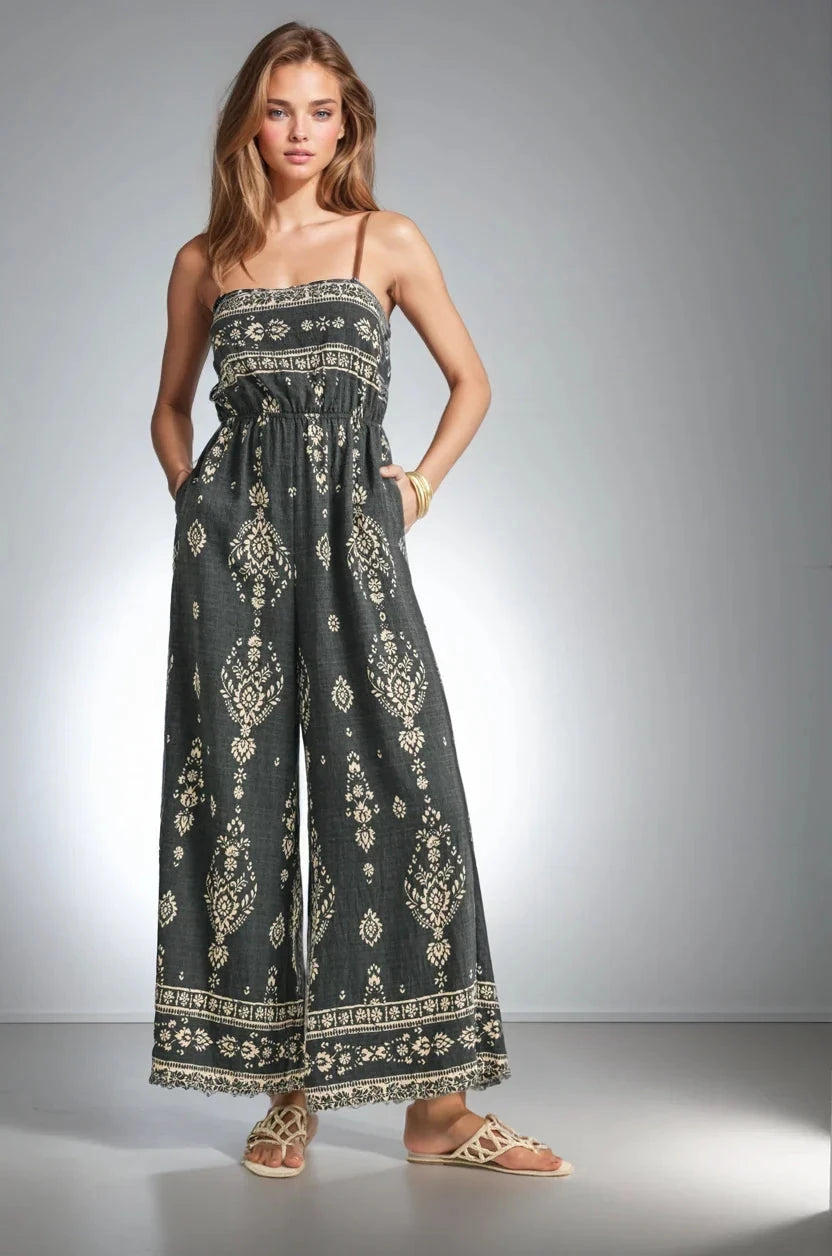 Wanderlight Jumpsuit Flowing Wide Leg Ankle Length Fitkitty Culture Athleisure Wear, Yoga Wear & Women's Clothing