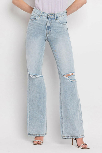 Vervet by Flying Monkey 90'S Vintage Super High Rise Flare Jeans.