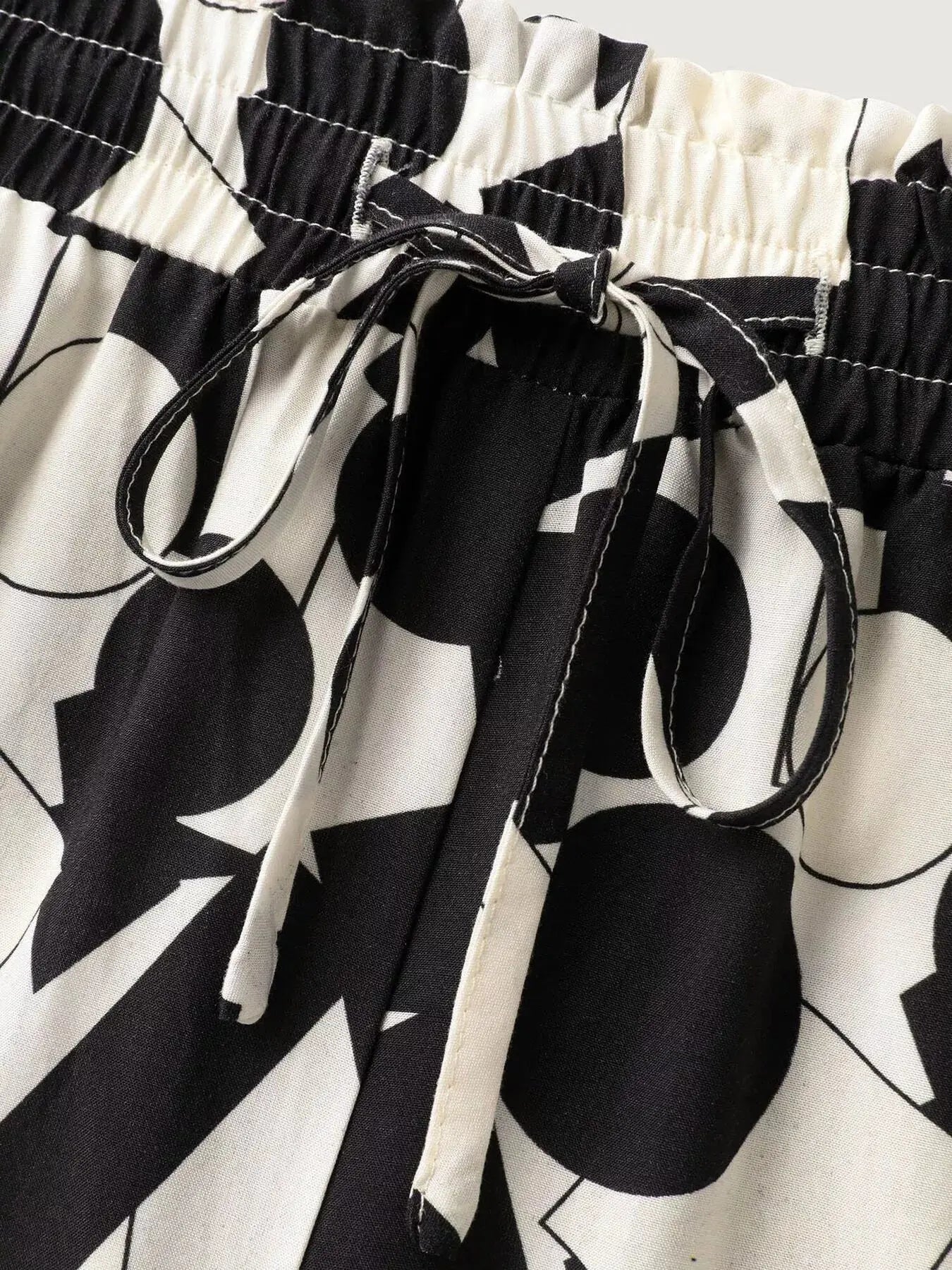 Plus Size Abstract Print Wide Leg Pants Simply Love